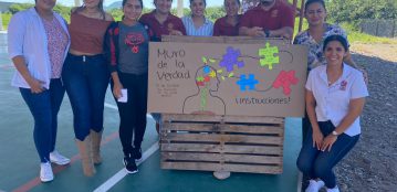 Jóvenes Linces de la Extensión El Rosario, realizan actividades de sensibilización en el marco del Día Mundial de la Salud Mental