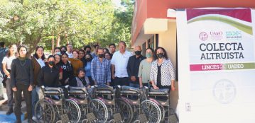 Jóvenes Linces de la Unidad Regional Culiacán realizan donación altruista de sillas de ruedas a diversas asociaciones e instituciones del sector salud